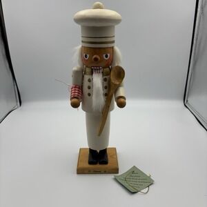 Kurtis Adler Nutcracker Cook Chef‎ Chubby Troll German Wooden Spoon 10" Vtg.
